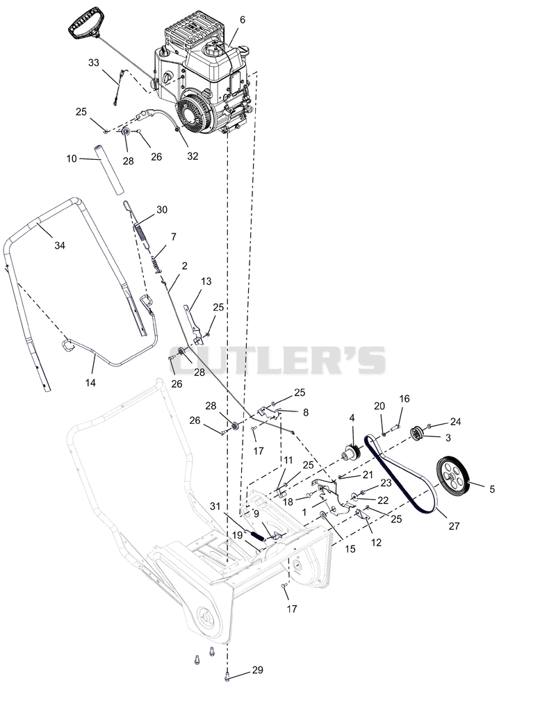 Engine and Belt Drive