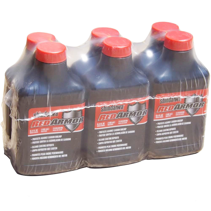 Shindaiwa 83001 Red Armor 2-Stroke Engine Oil 2.6 oz Bottle 50:1 Mix - 48 PACK