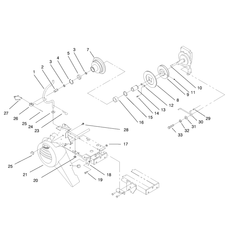 PTO Clutch Cover and Belt Guides