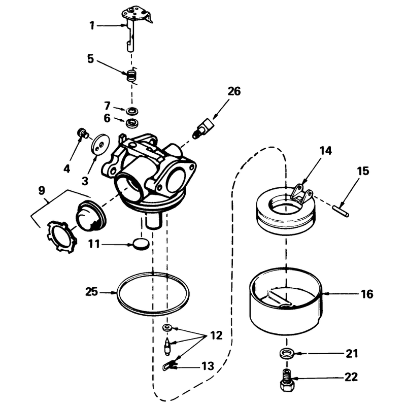 Carburetor No 632098