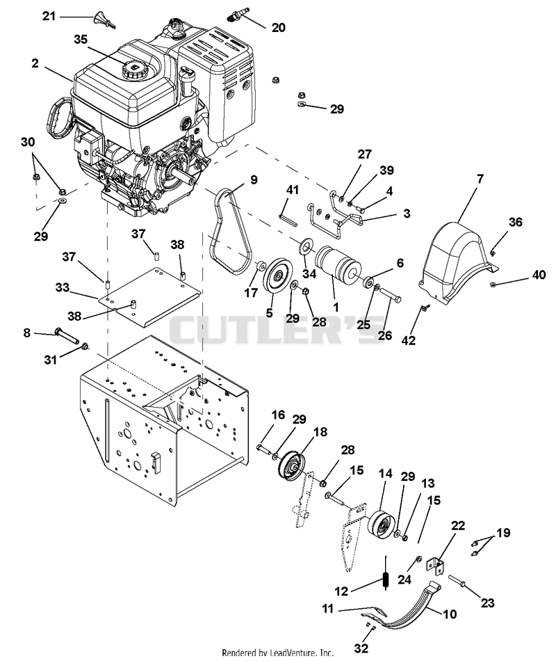 Engine And Belt Drive