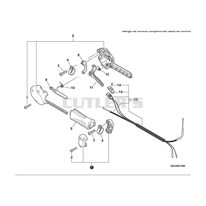 Control Handle, Control Cable Assembly