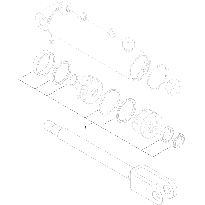 Hydraulic Cylinder Assembly No 117-1833