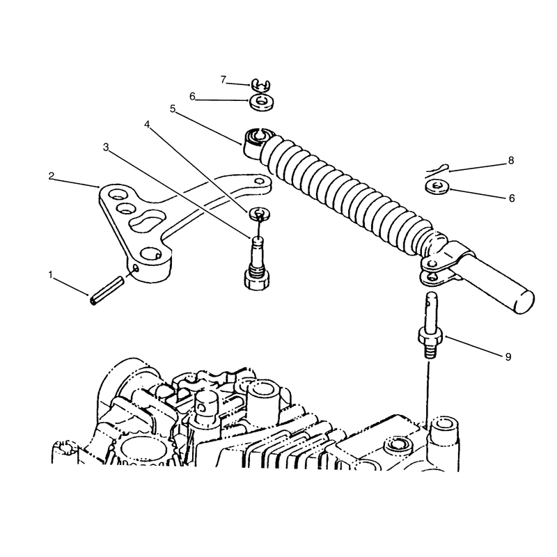 Lever Damper Tuff Torq Transmission K61 Toro