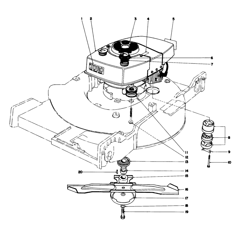 Engine Assembly Model No 20550
