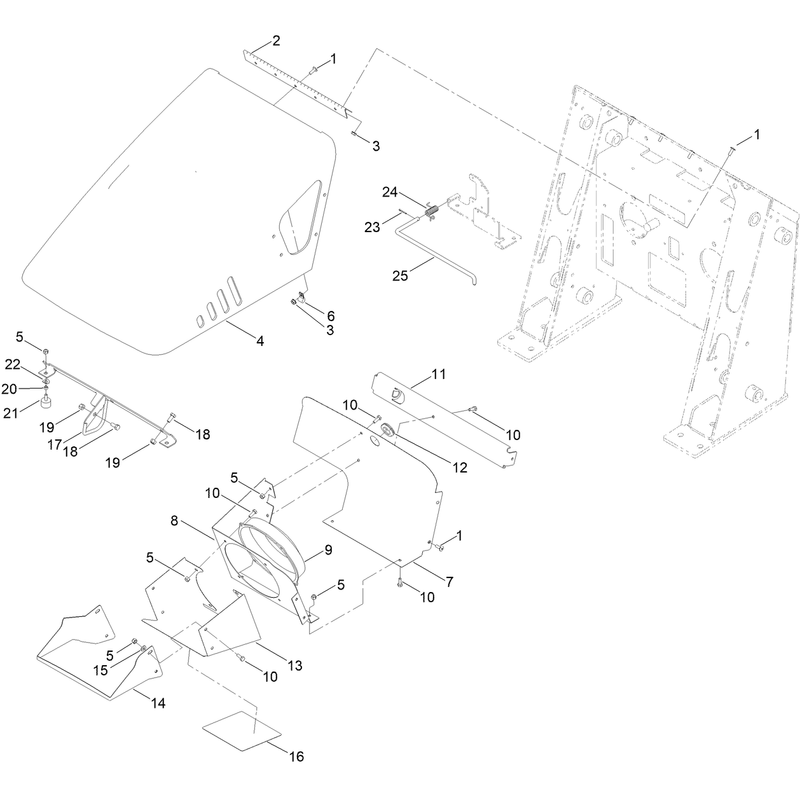 Hood and Fan Assembly