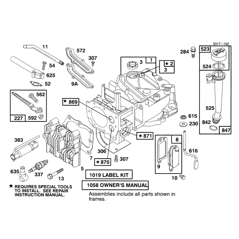 Engine Briggs and Stratton Model 127802-0640-01