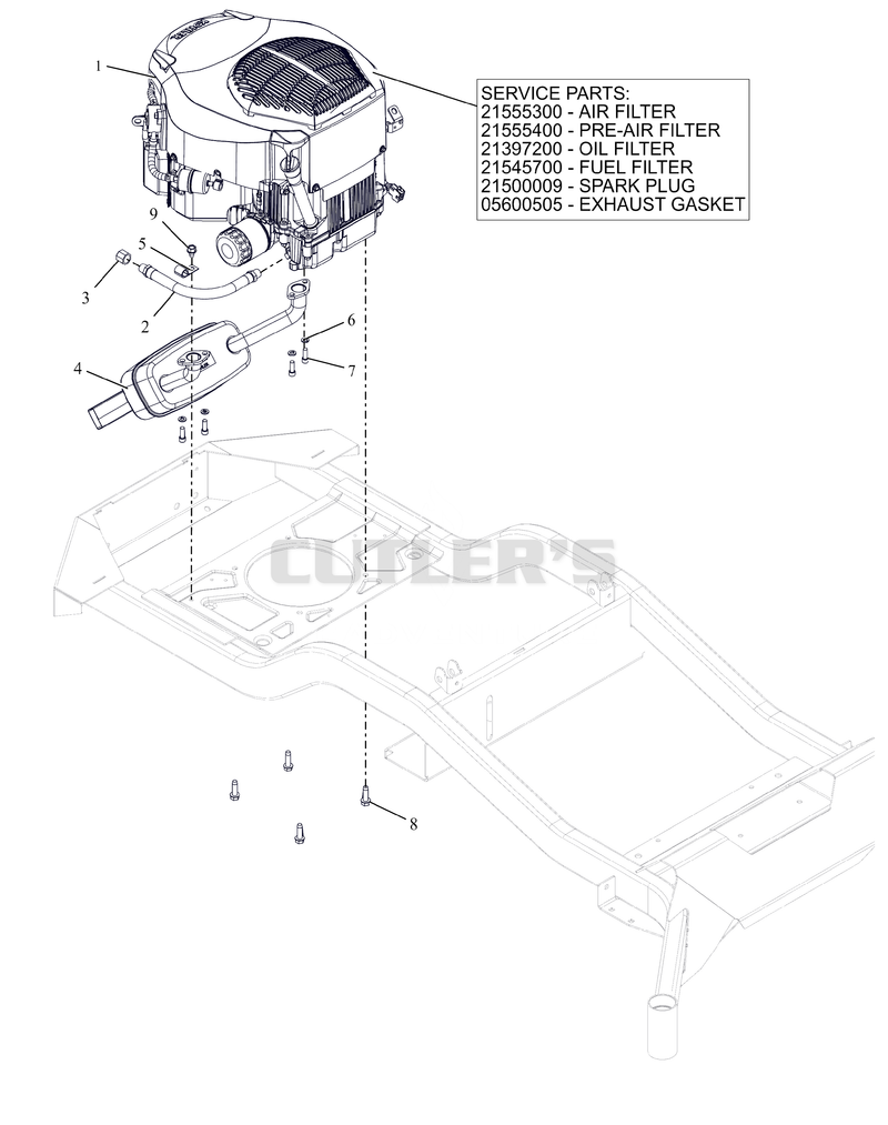 Engine - Kohler KT740