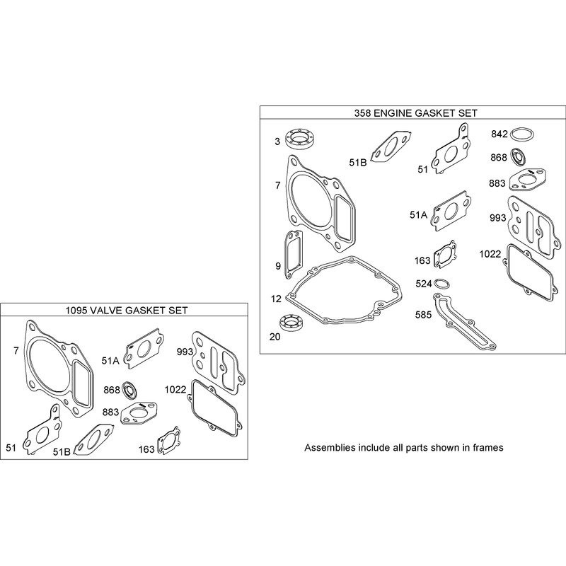 Gasket Kit Briggs and Stratton 122607-0208-B1