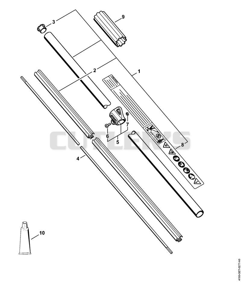 Drive tube assembly FS 111 RX