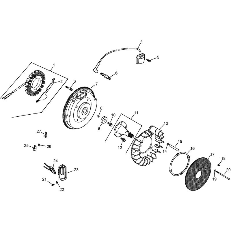 Ignition and Electrical Assembly Kohler CH23S-76584