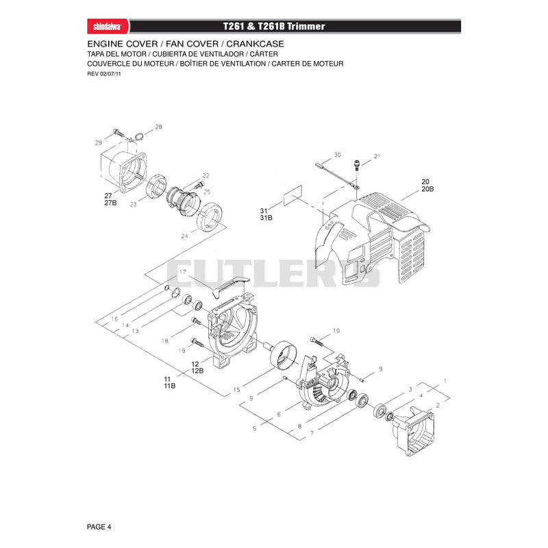 ENGINE COVER / FAN COVER / CRANKCASE