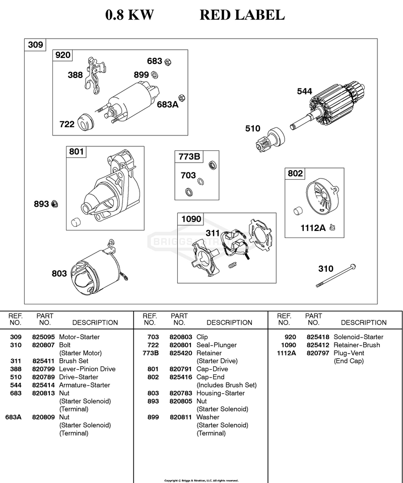 Starter Motor--0.8KW
