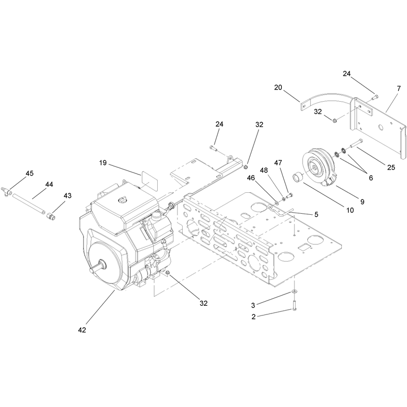 Engine and Clutch Assembly