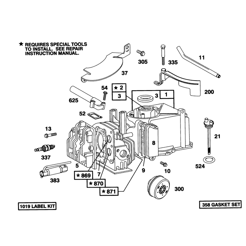 Engine Briggs and Stratton Model 95902-3153-01