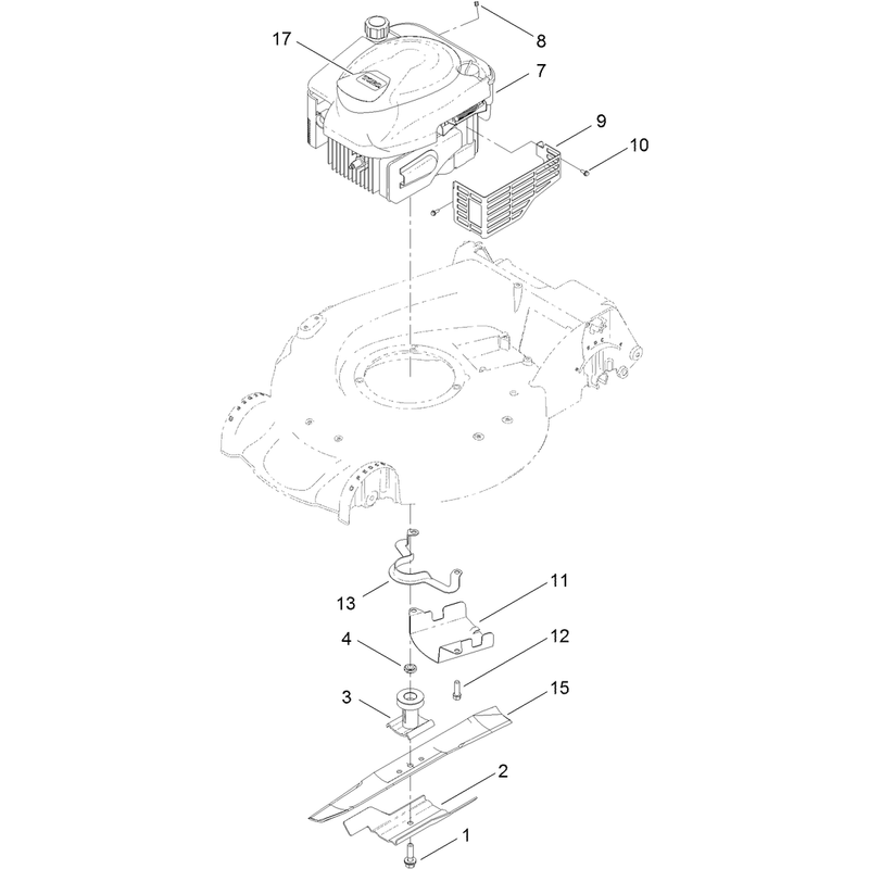 Engine and Blade Assembly