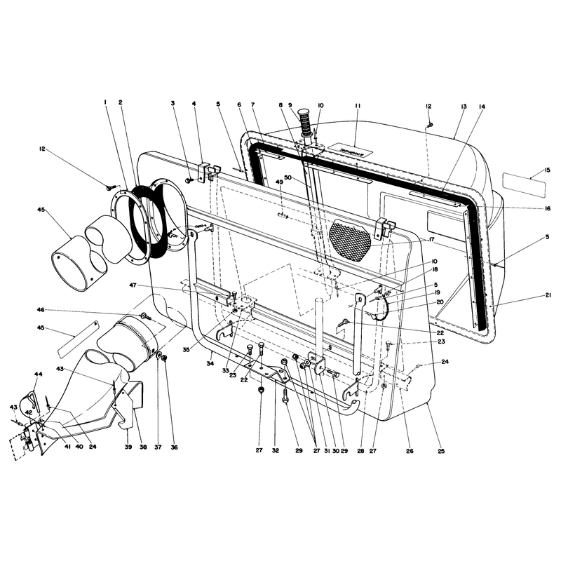 Easy-Empty Grass Catcher Model 59111 (optional)