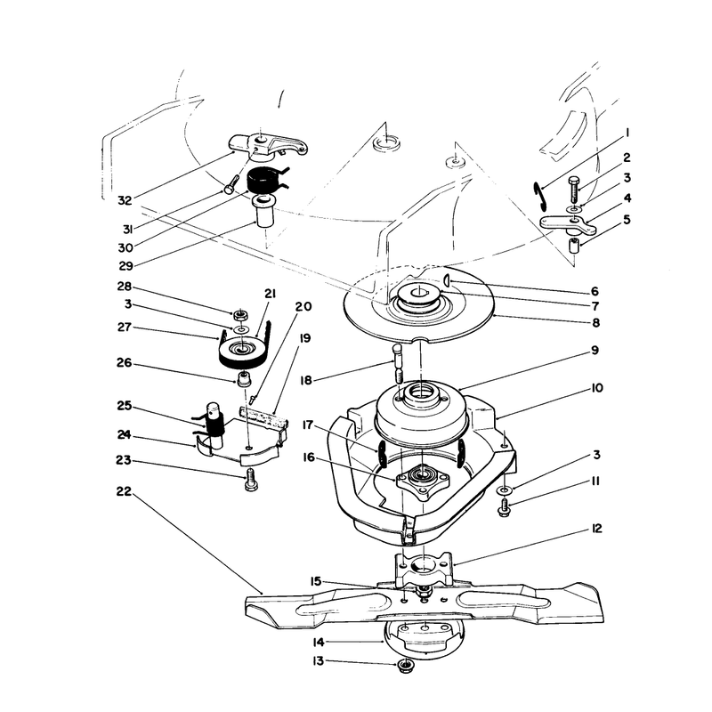 Blade Brake Clutch Assembly