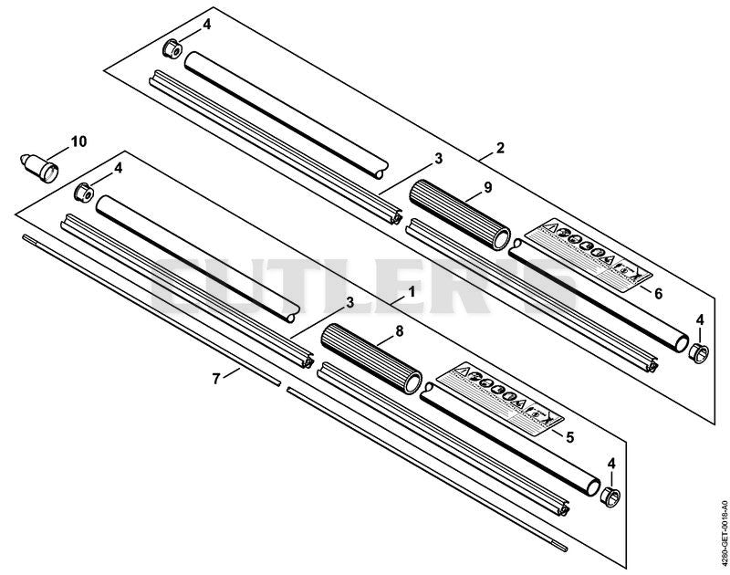 Drive tube assembly HL 100 K