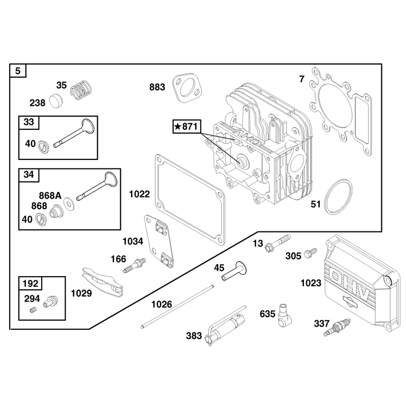 Engine Briggs and Stratton Model 28q777-0690-E1