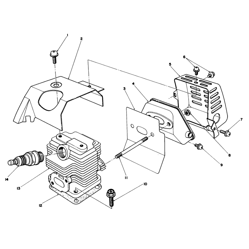 Cylinder & Muffler Assembly