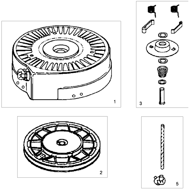 Recoil Starter No. 590784  Tecumseh LH195SP-67529D
