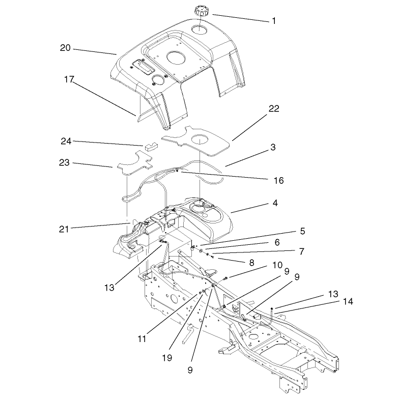 Fender and Fuel System Assembly