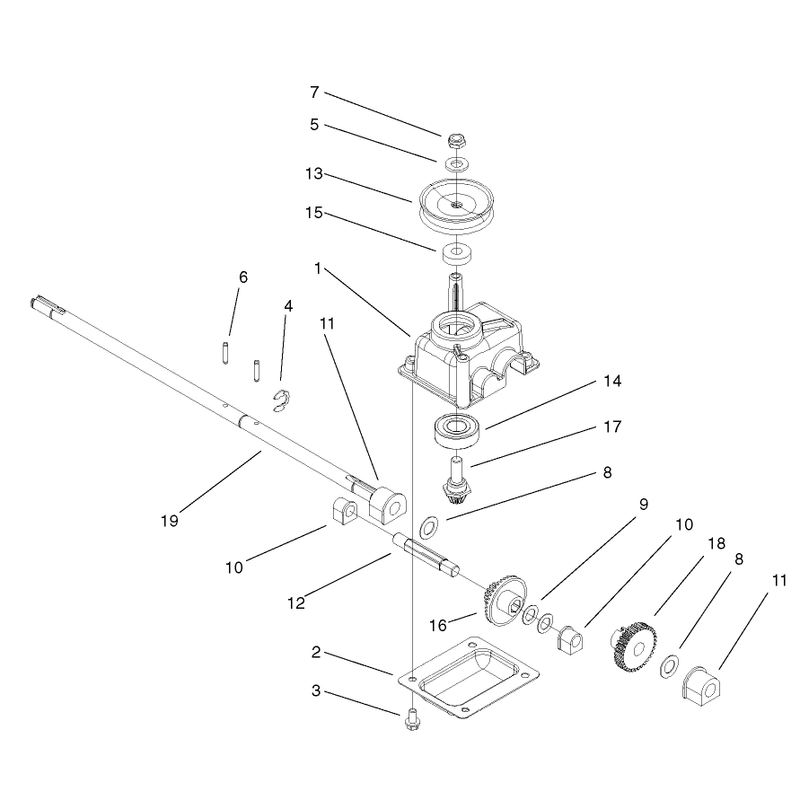 Gear Case Assembly No 104-7593