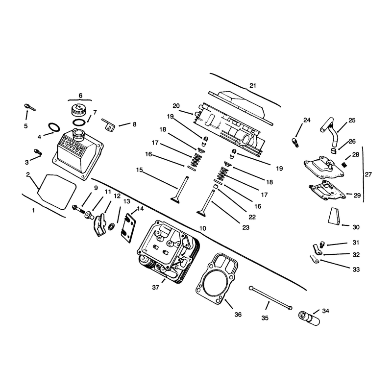 Cylinder Head Valve and Breather
