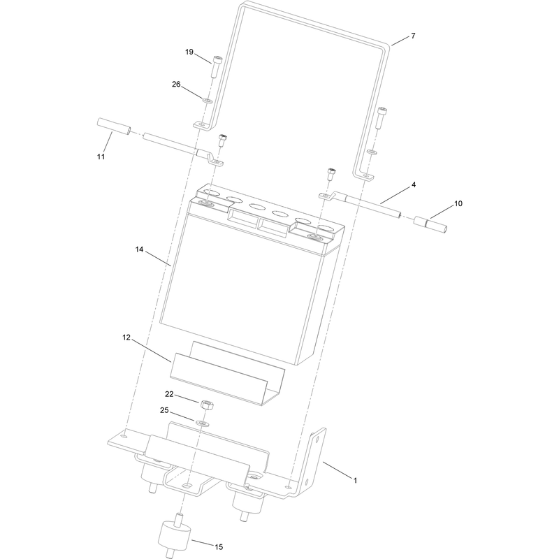 Battery Carrier Assembly No 127-5064