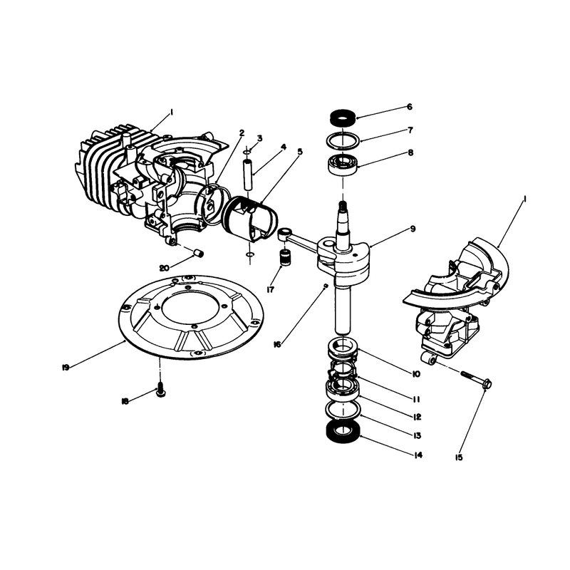 Crankshaft Assembly Model No 47ph7