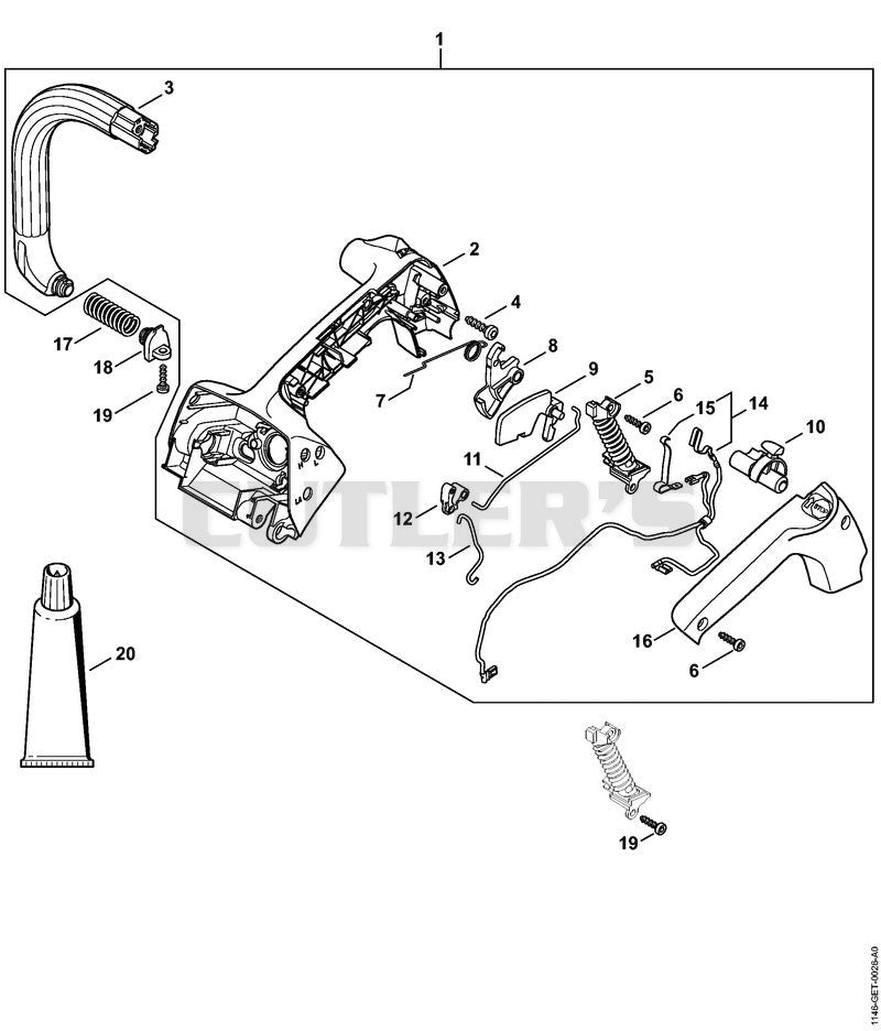 Handle housing, Handlebar