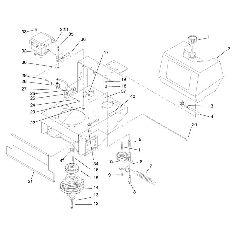Fuel Tank Hydro Pump and PTO