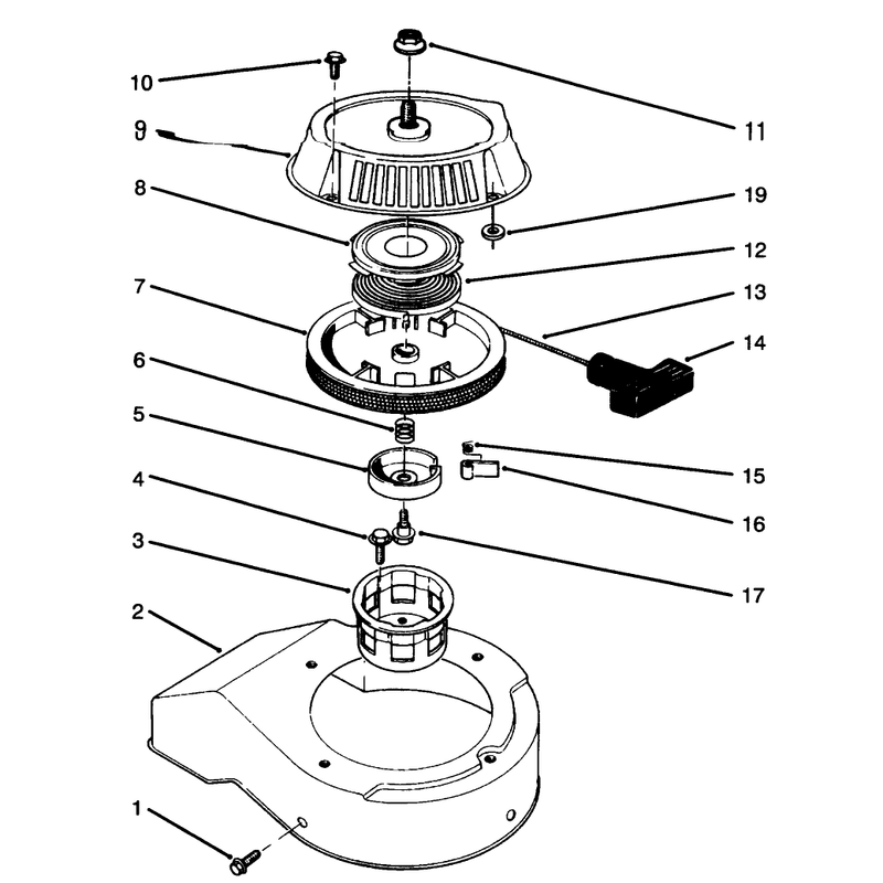 Recoil Starter Assembly Model No. 47ps5-4