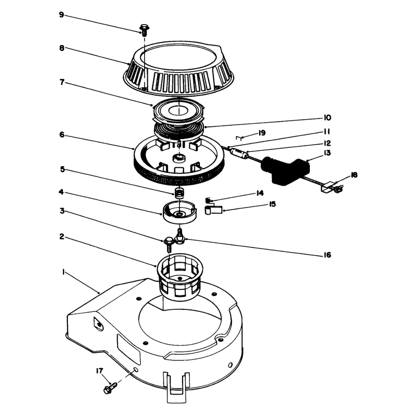 Recoil Assembly Model No 47pm1-1