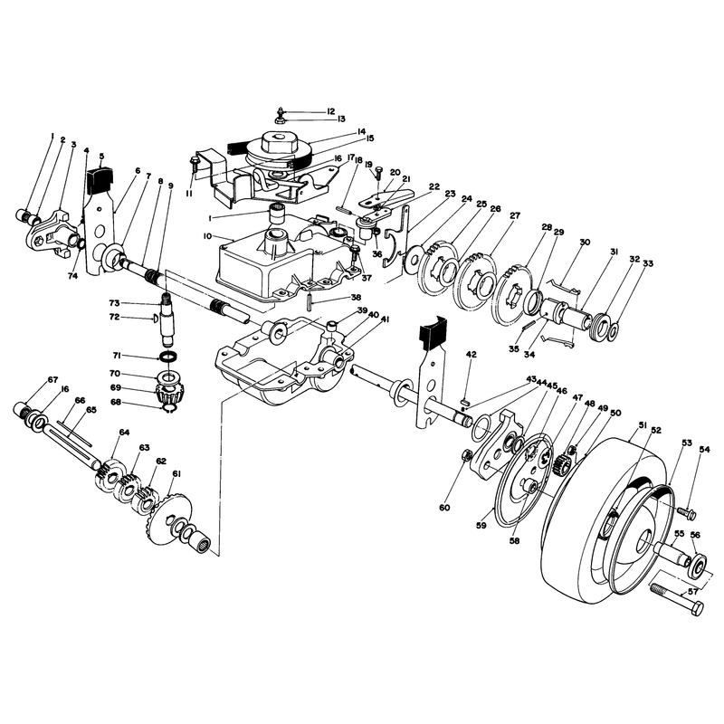 Gear Case Assembly Model 22035 Continued
