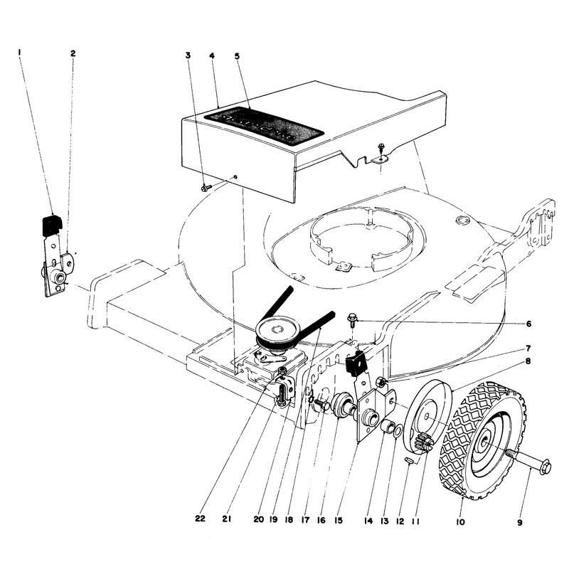 Front Wheel and Pivot Arm Assembly