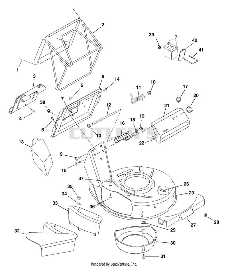 Mower Pan And Bag