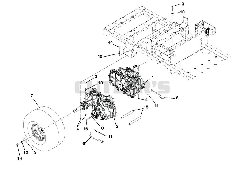 Transaxle, Dump Valves and Rear Wheels