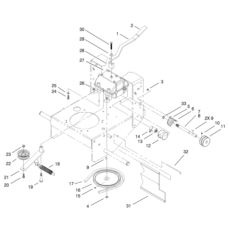 Transmission and Drive Pulley Assembly