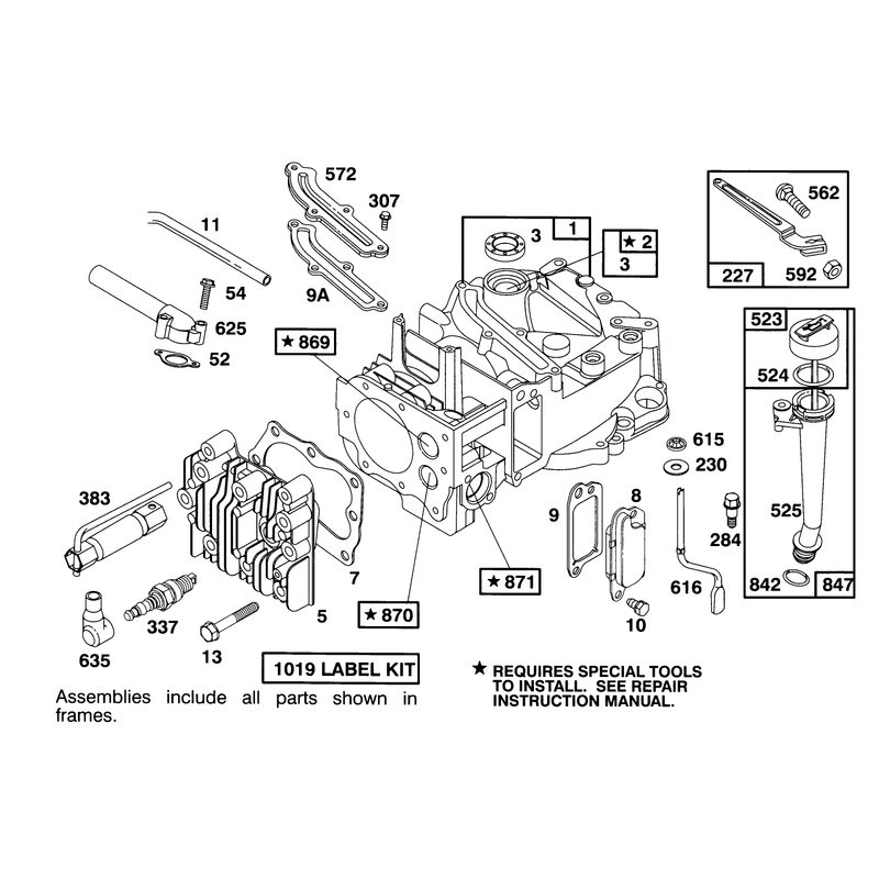 Engine Briggs and Stratton Model 122702-3171-01