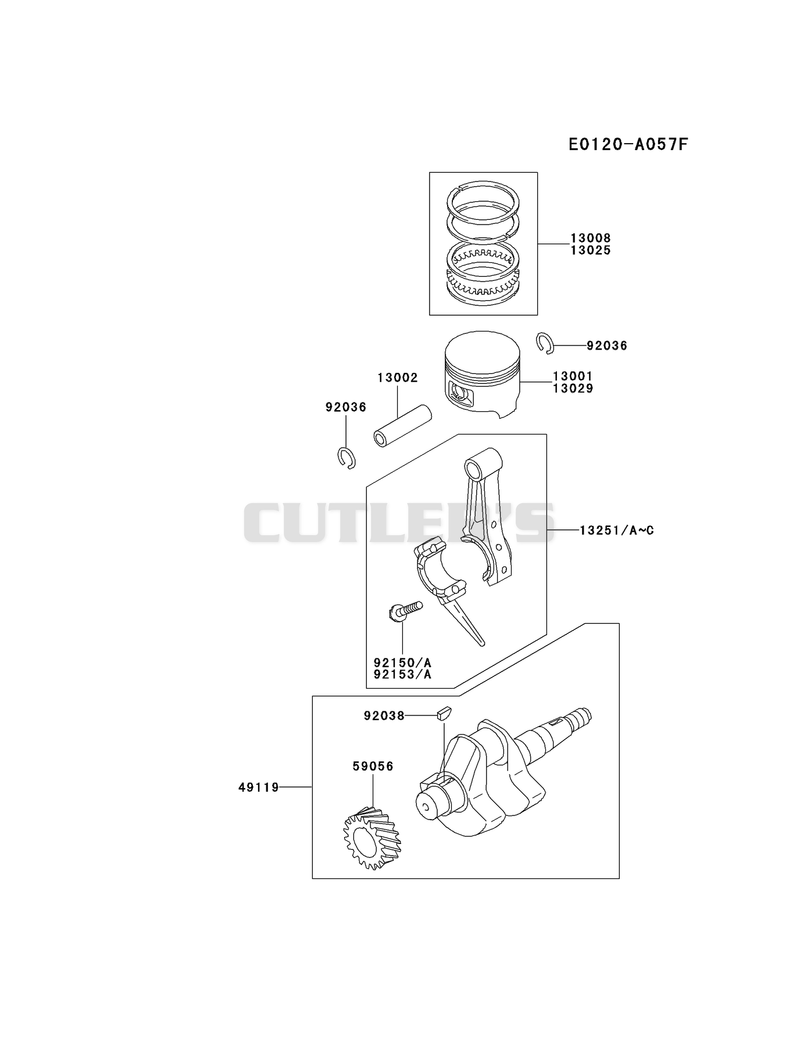 PISTON/CRANKSHAFT