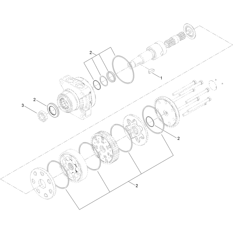 Hydraulic Motor Assembly No 161-6872