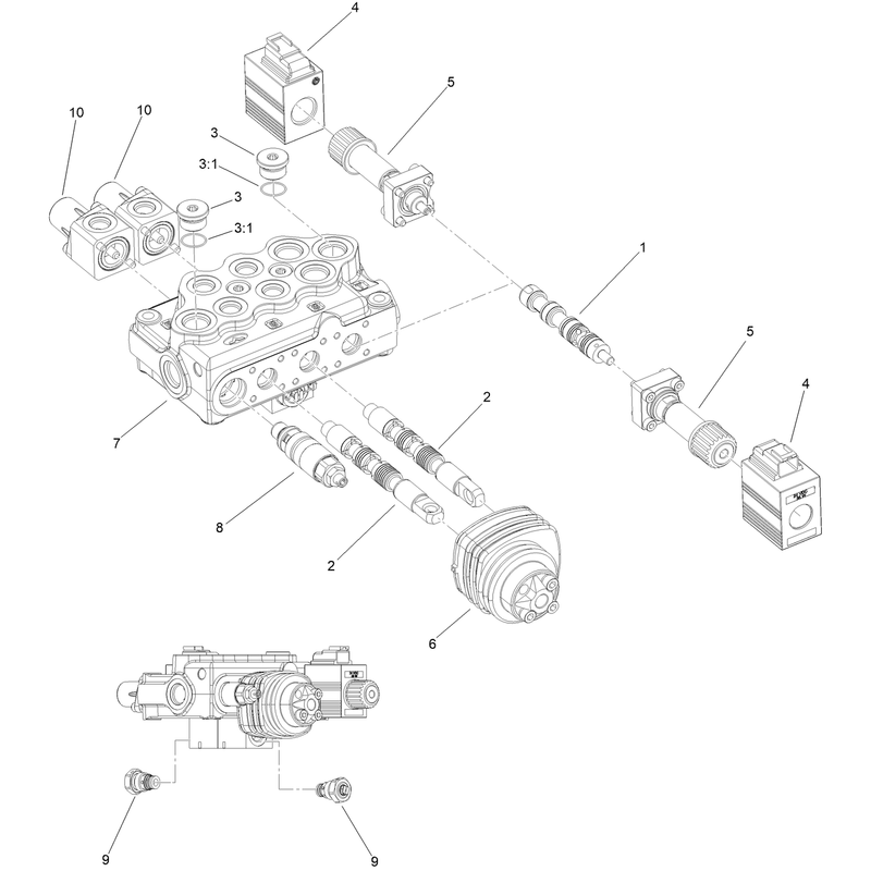Hydraulic Loader Valve Assembly No 144-2909