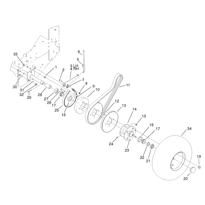 Wheel Drive and Brake System Assembly
