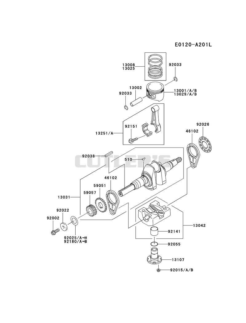 PISTON/CRANKSHAFT