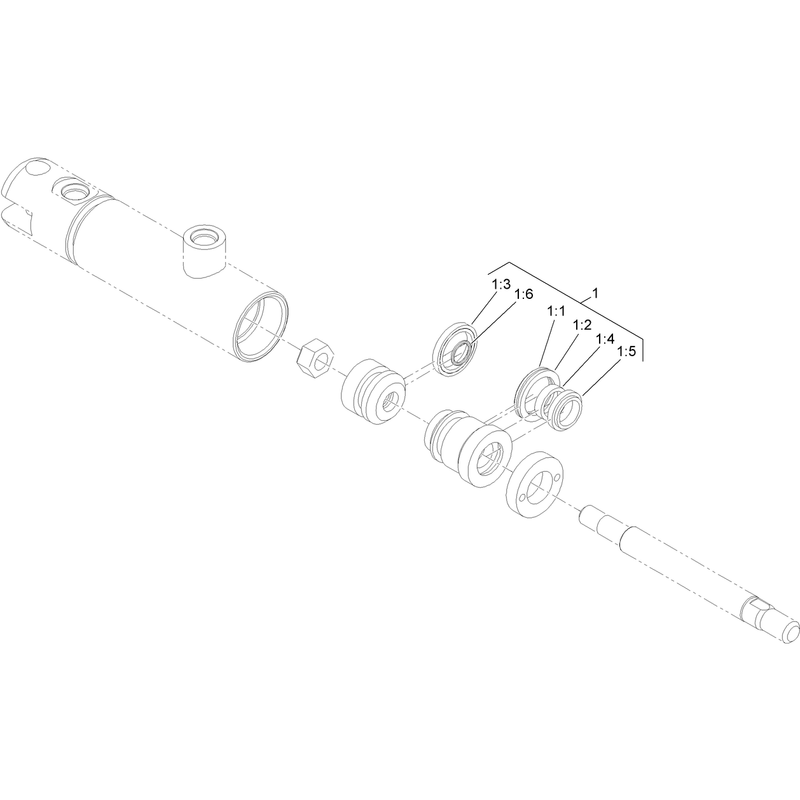 Hydraulic Cylinder Assembly No 125-4463