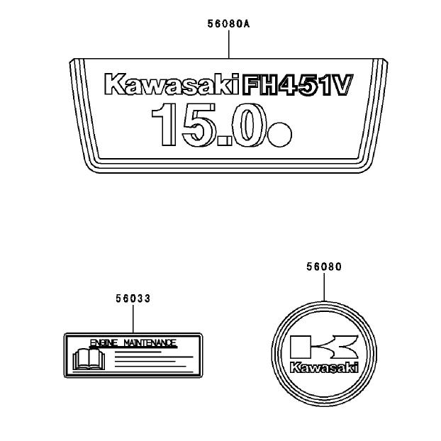Label Assembly Kawasaki FH451V-BS04