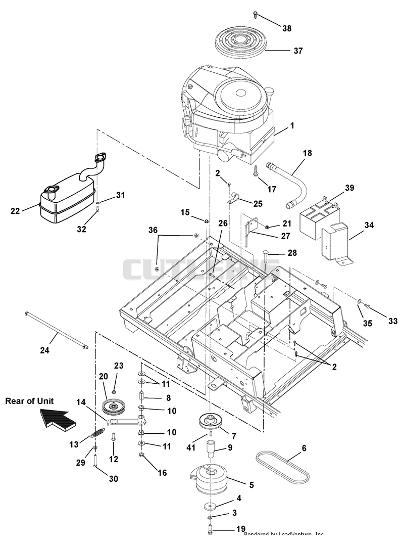 Engine, Exhaust, Belts And Idlers