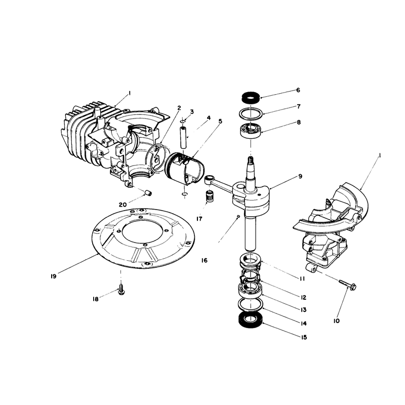 Crankshaft Assembly Model No 47pj8
